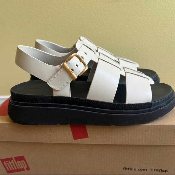 Fitflop Gen-FF Leather Fisherman Sandals -Paris Beige - Picture 5 of 5